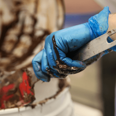 Gloveworks Blue Vinyl PF Ind Gloves