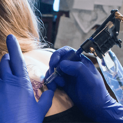 AMMEX Professional Indigo Nitrile PF Exam Gloves