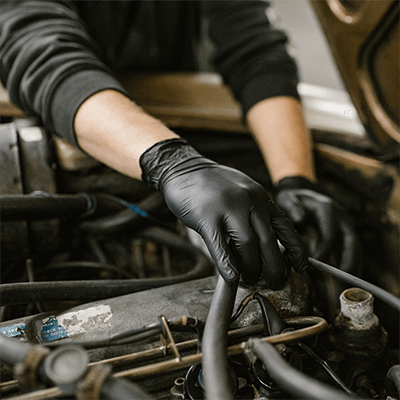 Gloveworks Black Nitrile PF Exam Gloves