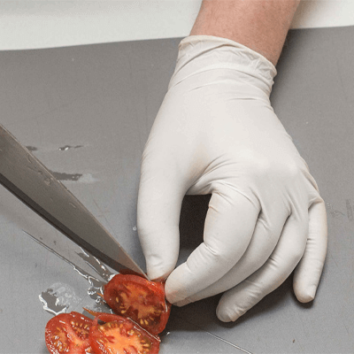 X3 Ivory Latex PF Ind Gloves