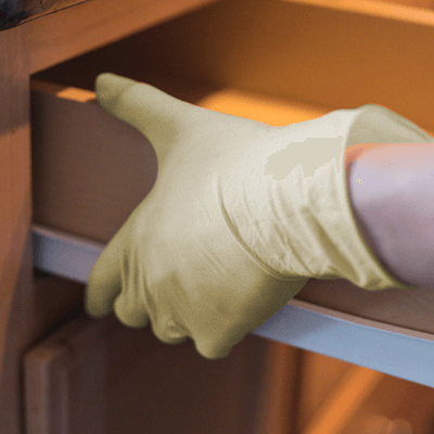 Gloveworks Ivory Latex PF Ind Gloves