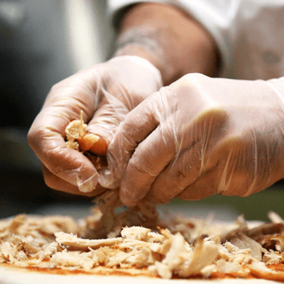 X3 Clear Vinyl PF Ind Gloves