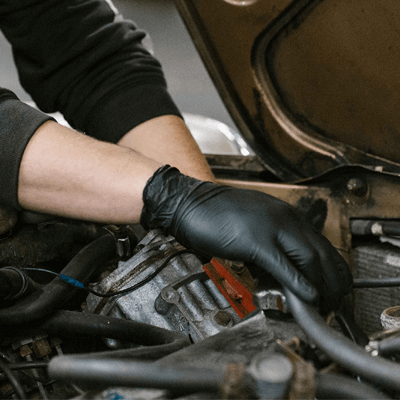 Gloveworks Black Nitrile PF Ind Gloves