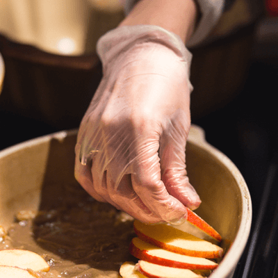 X3 Clear Vinyl PF Ind Gloves