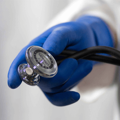 Gloveworks Blue Latex PF Exam Gloves