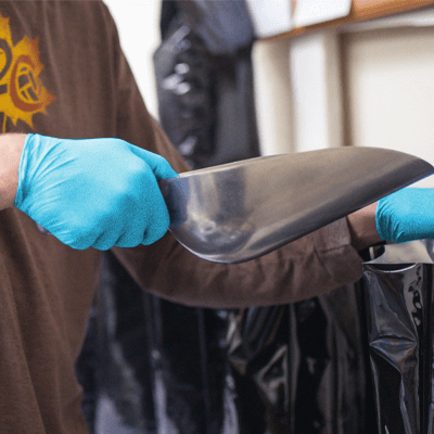 Gloveworks Blue Nitrile PF Ind Gloves