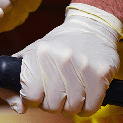 X3 Ivory Latex PF Ind Gloves