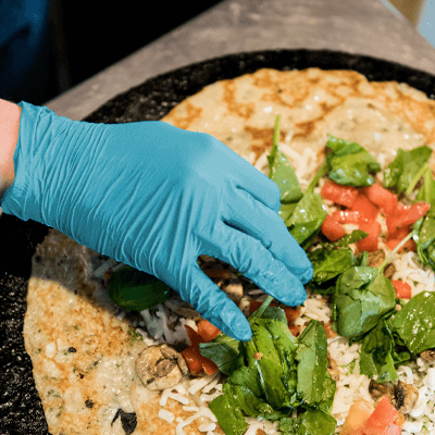 Gloveworks Blue Nitrile PF Ind Gloves