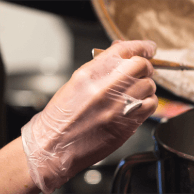 AMMEX Professional Clear Vinyl PF Exam Gloves