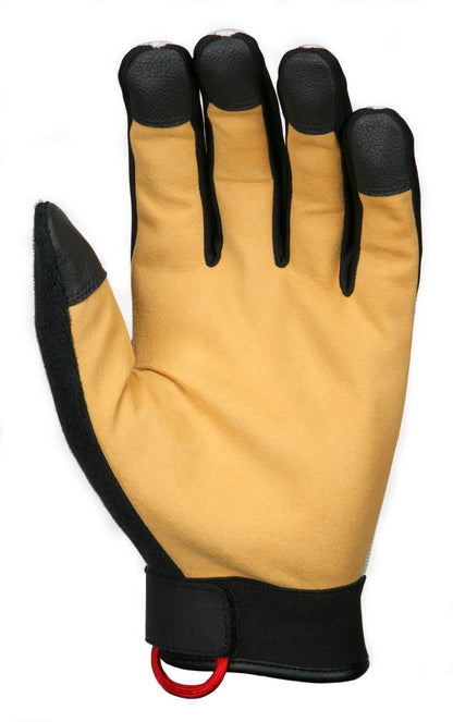 Mechanics Gloves, Synthetic Grain Deerskin Palm, Digital Camouflage Back