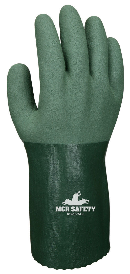 MicroFinish Nitrile-Coated Gloves, 13-Gauge Cotton-Polyester Shell, 12" Gauntlet Cuff