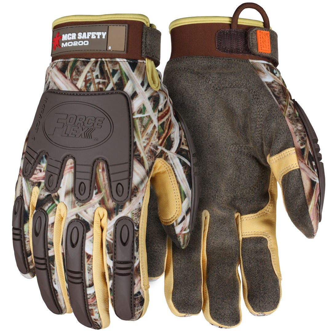 ForceFlex Mechanics Glove, Mossy Oak Camo, D3O Impact Protection, Insulated, Waterproof