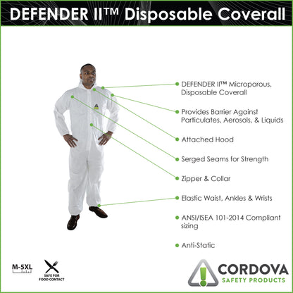 Cordova Defender Ii™ White Microporous Cover #MP300 - MP300M image 3