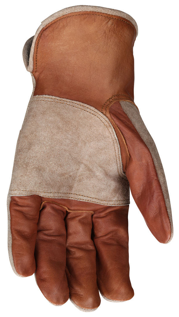 Grain Cowhide Driver Gloves, Double Palm, ANSI Arc 4, Keystone Thumb