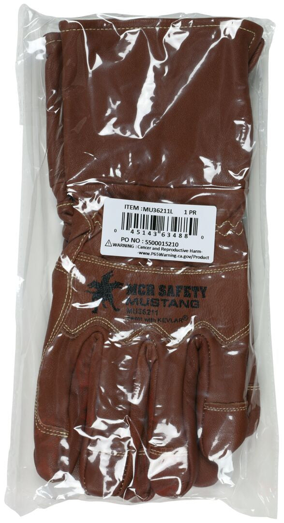 Goatskin Driver Gloves, Double Palm, Fleece-Lined, Waterproof, FR Arc-Rated