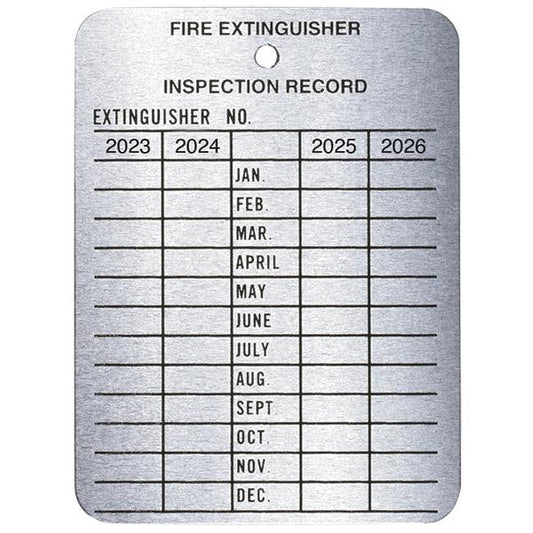 Metal 4-Year Inspection Tag