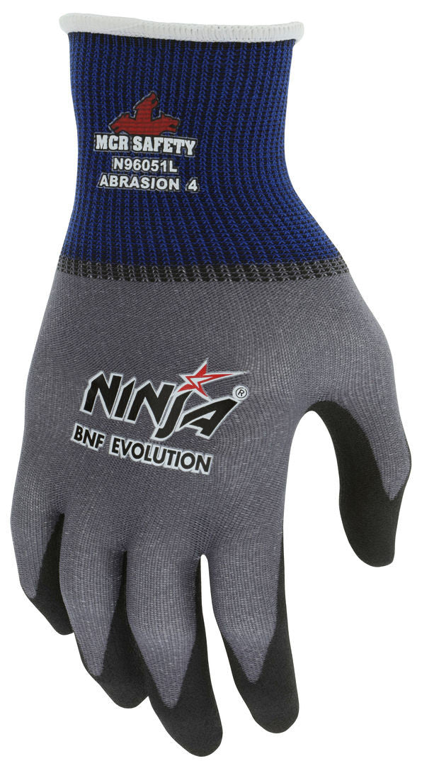 Ninja BNF Evolution Gloves, 15-Gauge Ingenia Shell, NFT Foam Coated Palm and Fingertip