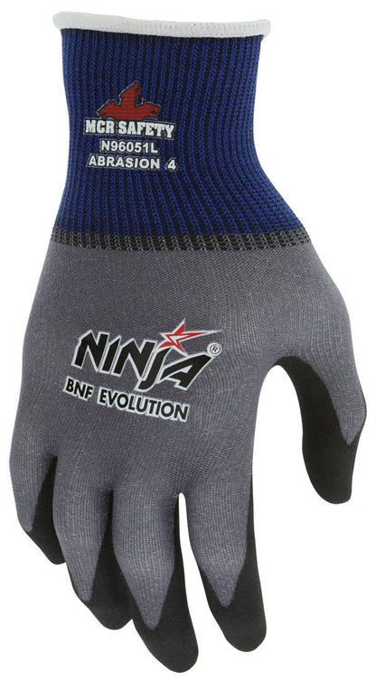Ninja BNF Evolution Gloves, 15-Gauge Ingenia Shell, NFT Foam Coated Palm and Fingertip