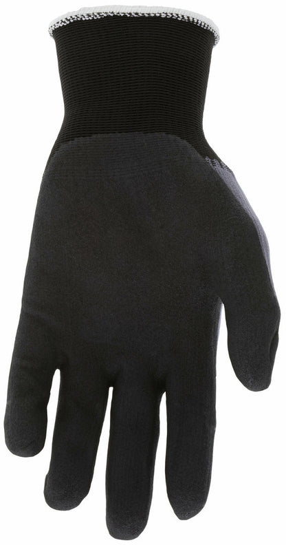 Ninja BNF Work Gloves, 15-Gauge Nylon/Spandex, Breathable Nitrile Foam Palm Coat