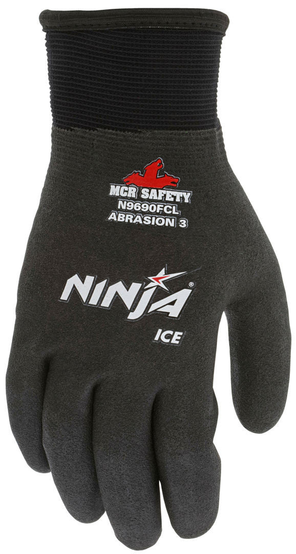 Ninja Ice Insulated Work Gloves, 15-Gauge Nylon, HPT Full Coat, A3 Cut