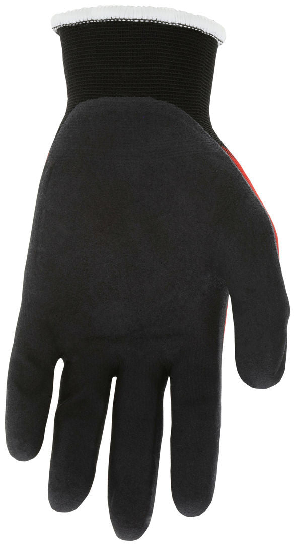 Ninja BNF Work Gloves, 18 Gauge Nylon/Spandex, Nitrile Foam Palm Coated