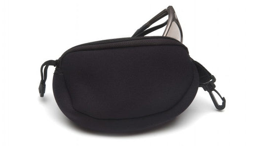 Pyramex Soft Zippered Eyewear Case with Clip Safety Eyewear Accessories Black model NEOCASE