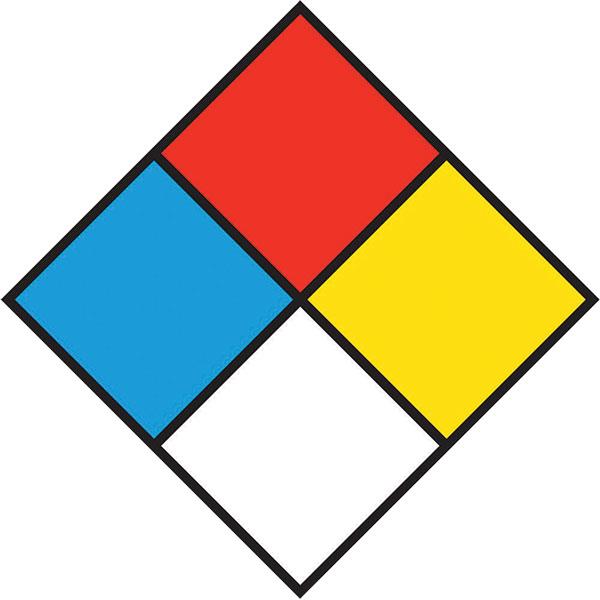 NFPA® 10" Hazard Identification Diamond Sign