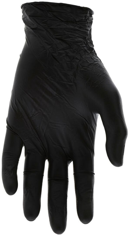 Disposable Nitrile Gloves, 4.5 Mil, Powder-Free, Textured, Black