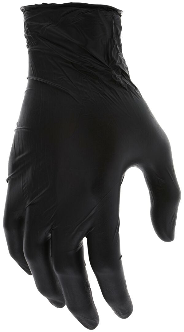 Disposable Nitrile Gloves, 4.5 Mil, Powder-Free, Textured, Black