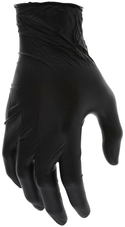 Disposable Nitrile Gloves, 4.5 Mil, Powder-Free, Textured, Black