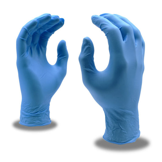 Disposable, Nitri-cor® Silver, Industrial, Nitrile, Powder Free, 5 mil, Blue