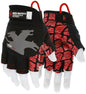 Predator TaskFit Fingerless Mechanics Gloves, Synthetic Leather Palm, Silicone Tire Tread Grip