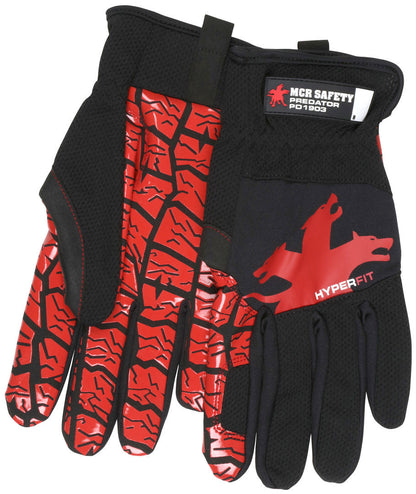 Predator HyperFit Mechanics Gloves, Silicone Tire Tread Grip, Synthetic Leather Palm