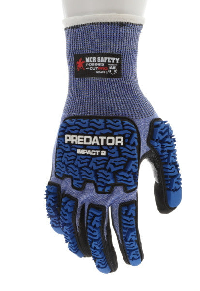PD6953 - Impact and Cut Resistant Work Gloves - 21-Gauge Seamless HyperMax® HPPE Shell - Reinforced Thumb Crotch - Micro Foam Nitrile Coated Palm and Fingers - Touchscreen Friendly