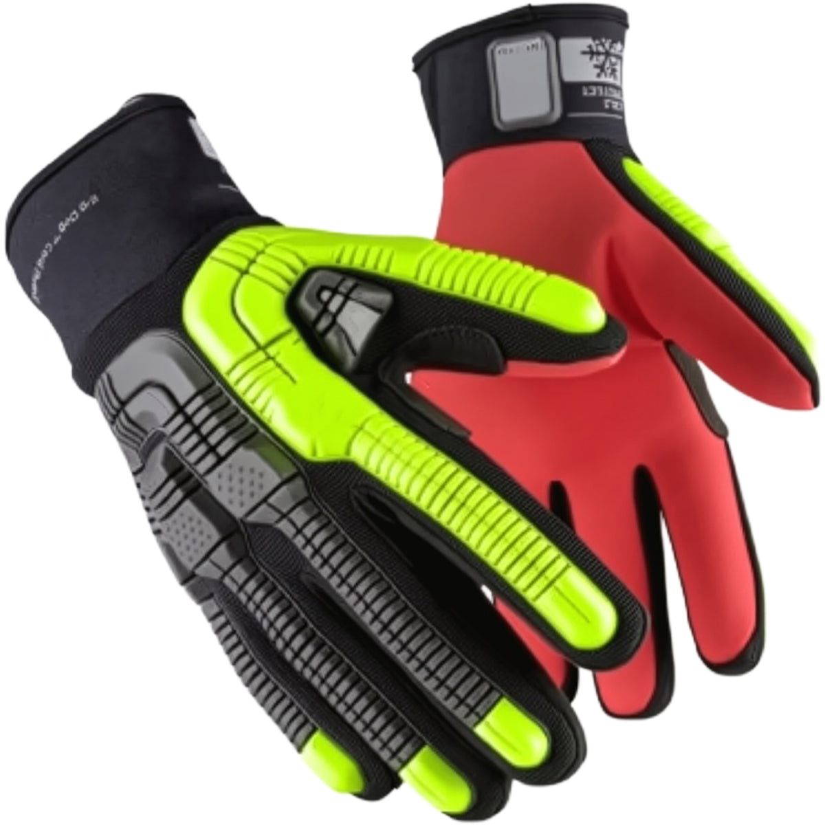Boss 43-612BY – Cut & Sewn Fleece Insulated Glove with Oil Grip Palm and TPR Impact Resistant Back-of-Hand - Slip-On Cuff