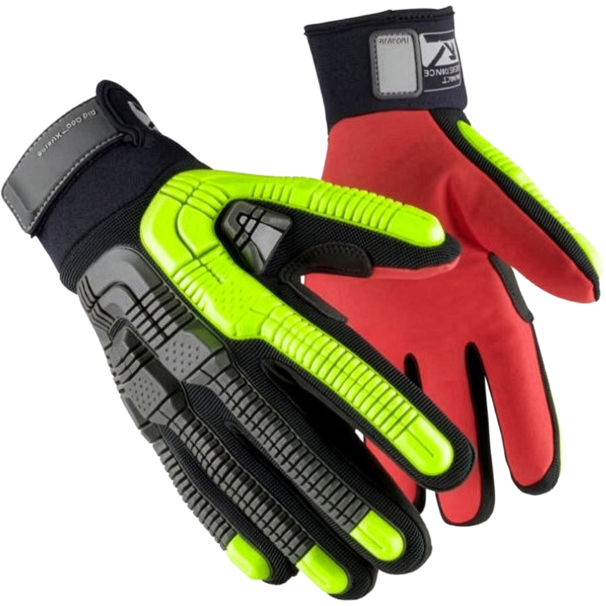 Boss 42-612BY – Cut & Sewn Glove with Oil Grip Palm and TPR Impact Resistant Back-of-Hand - Slip-On Cuff