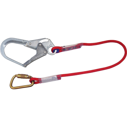 PIP Miller 1014936/ Positioning Lanyard with Steel Carabiner and Steel Locking Rebar Hook