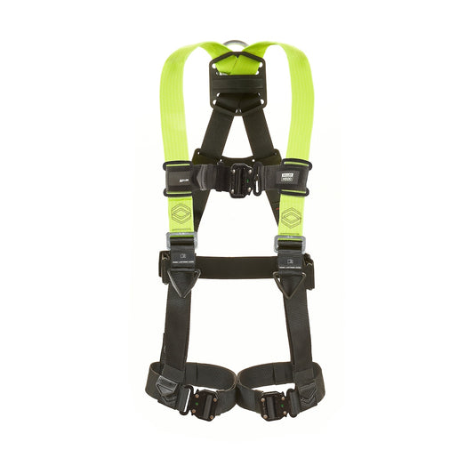 Miller 103609X – Miller® H500 Industry Standard Full Body Harness with Ergonomic Lightweight Design, Auto Quick‑Release Leg Buckles, Auto‑Clip Chest Buckle, Dorsal D‑Ring, and Adjustable Fit – EN 361