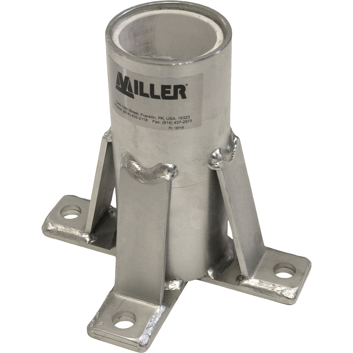 Miller DH-7SS/ – Floor Mount Sleeve, Stainless Steel