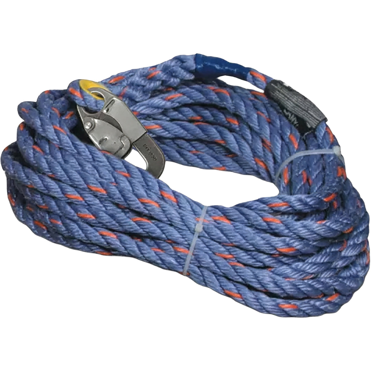 Miller 300L-Z7 – Vertical Rope Lifeline, Polyester/Polypropylene Blend, with Locking Snap Hook and Thimble