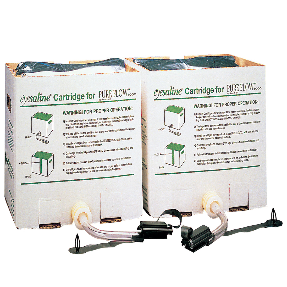 Fendall 32-001050-0000-H5 – Replacement Cartridges, Buffered Saline Solution - Set of Two Boxes