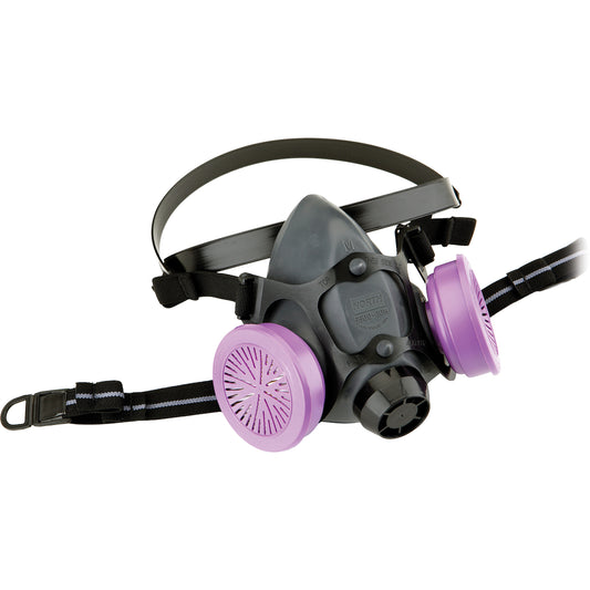 North® 5500 Series Half Mask, Elastomeric with Dual N-Series Cartridge Connectors