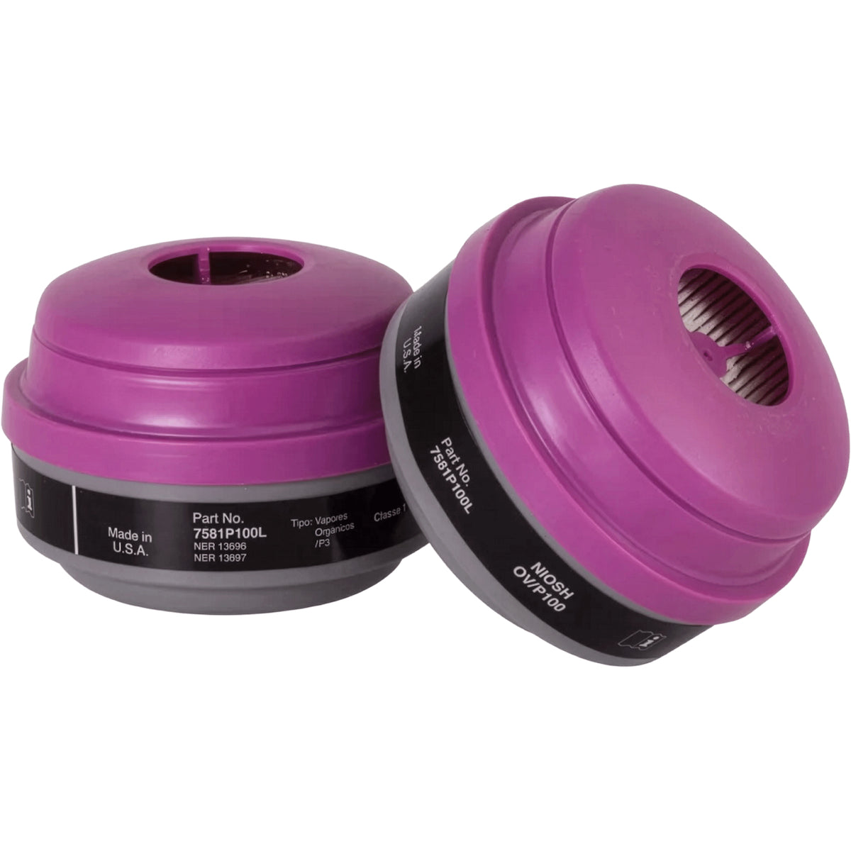 North 7581P100L – Organic Vapor (OV) with P100 Respirator Cartridge