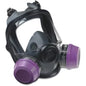 North® 5400 Series Elastomeric Full Facepiece with 4-Strap Headband & Dual N-Series Connectors