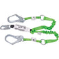 Miller 980RSS-RR-Z7 – Double Leg Stretechable Lanyard with Double SofStop® Absorbers, Rebar Hooks and Integrated Rescue Ring