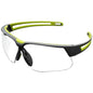 Uvex AS01RD30UD – Semi-Rimless Safety Glasses with Black Frame, Clear Lens with Ultra-Dura® Hardcoat - +3.0 Diopter