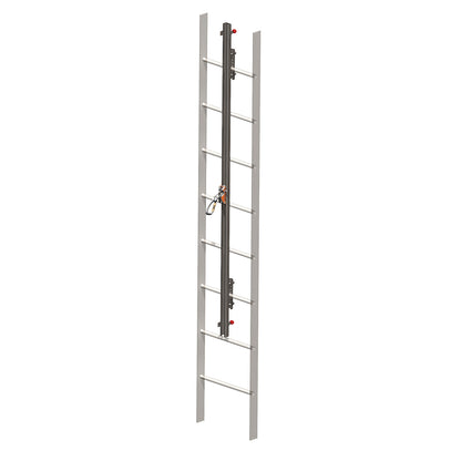 PIP GS0030 Miller® GlideLoc® Vertical Height Access Ladder System Kit, Stainless Steel, 30 Feet