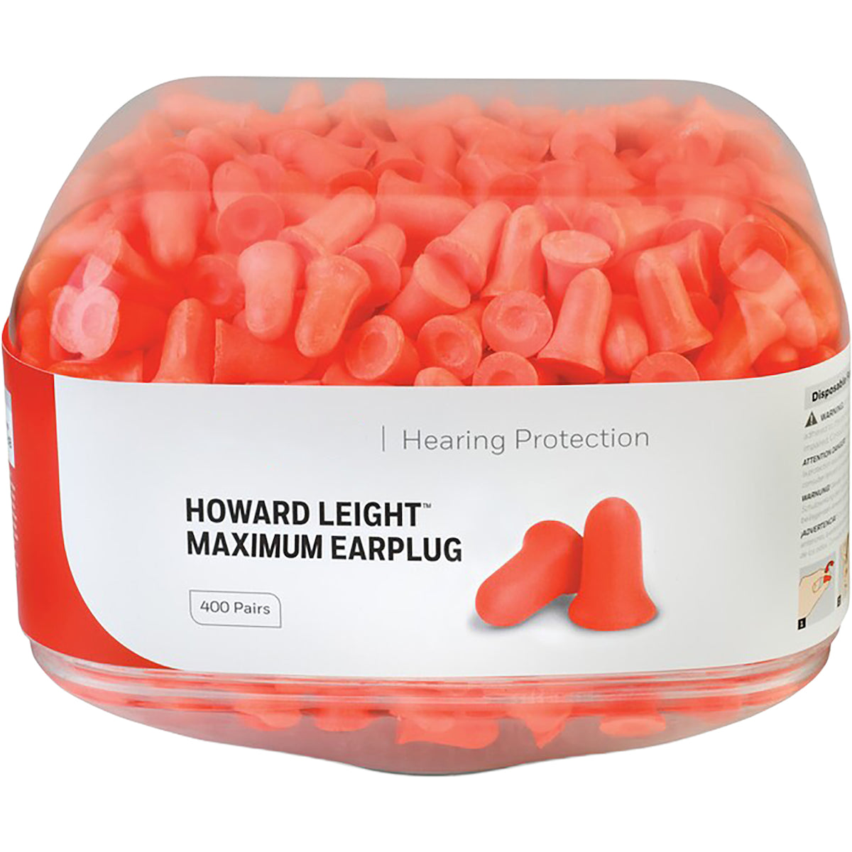 Howard Leight HL400-MXM-REFILL – Prefilled Maximum Ear Plugs Refill Canister - 400 Pairs