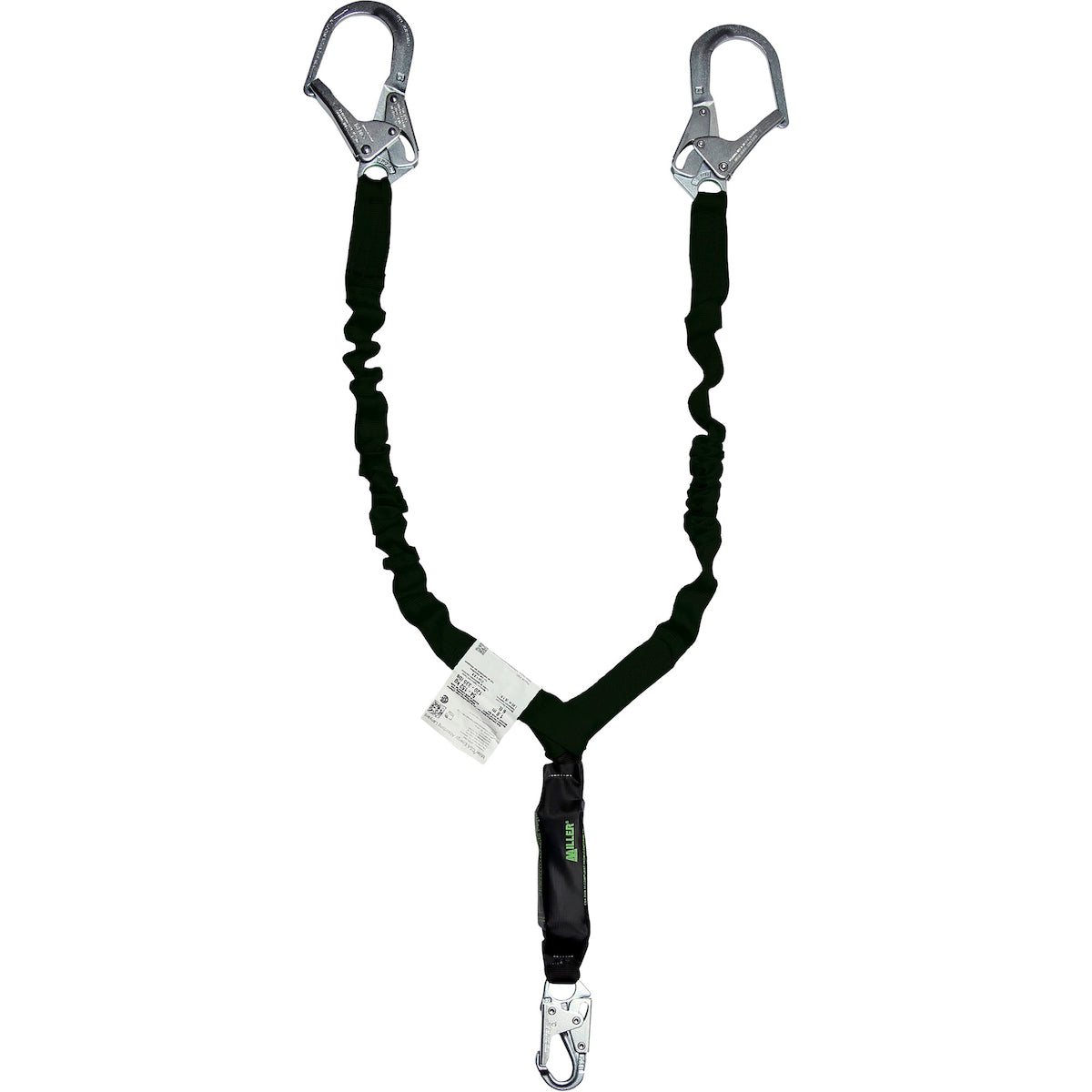 Miller M2FSFC-ES6C – Twin Arc-Rated Kevlar® Tubular Webbing Lanyard, with Shock Absorbing Polyester Core, Standard Snap Hook and Large Rebar Hook