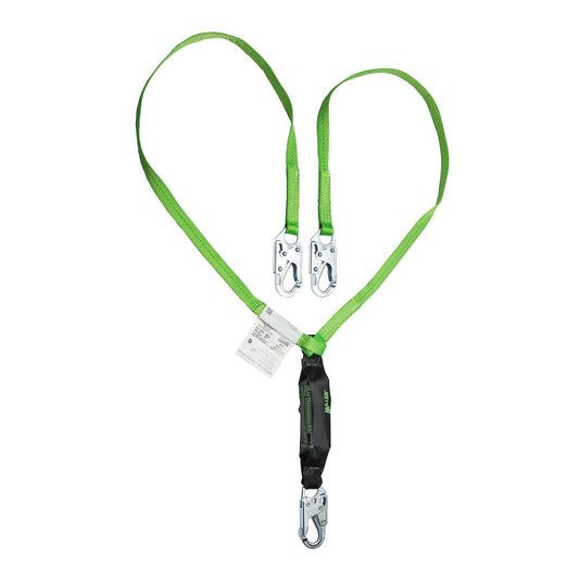 PIP Miller M2FSFS-WS6C Double Leg Lanyard with SofStop® Energy Absorber and Locking Snap Hooks